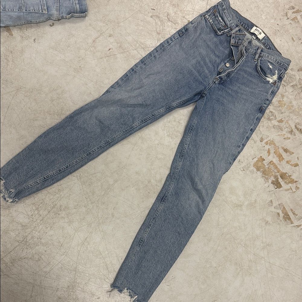 Classic Blue Denim Jeans AGOLDE Size 25 - LIKE NEW High Waisted Jeans